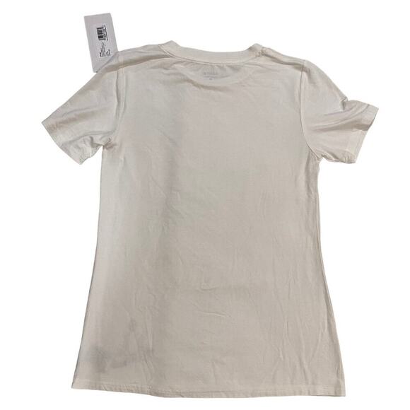 Calme White Embroidered Yoga Crewneck Shirt Size XS - 23 - Picture 3 of 9